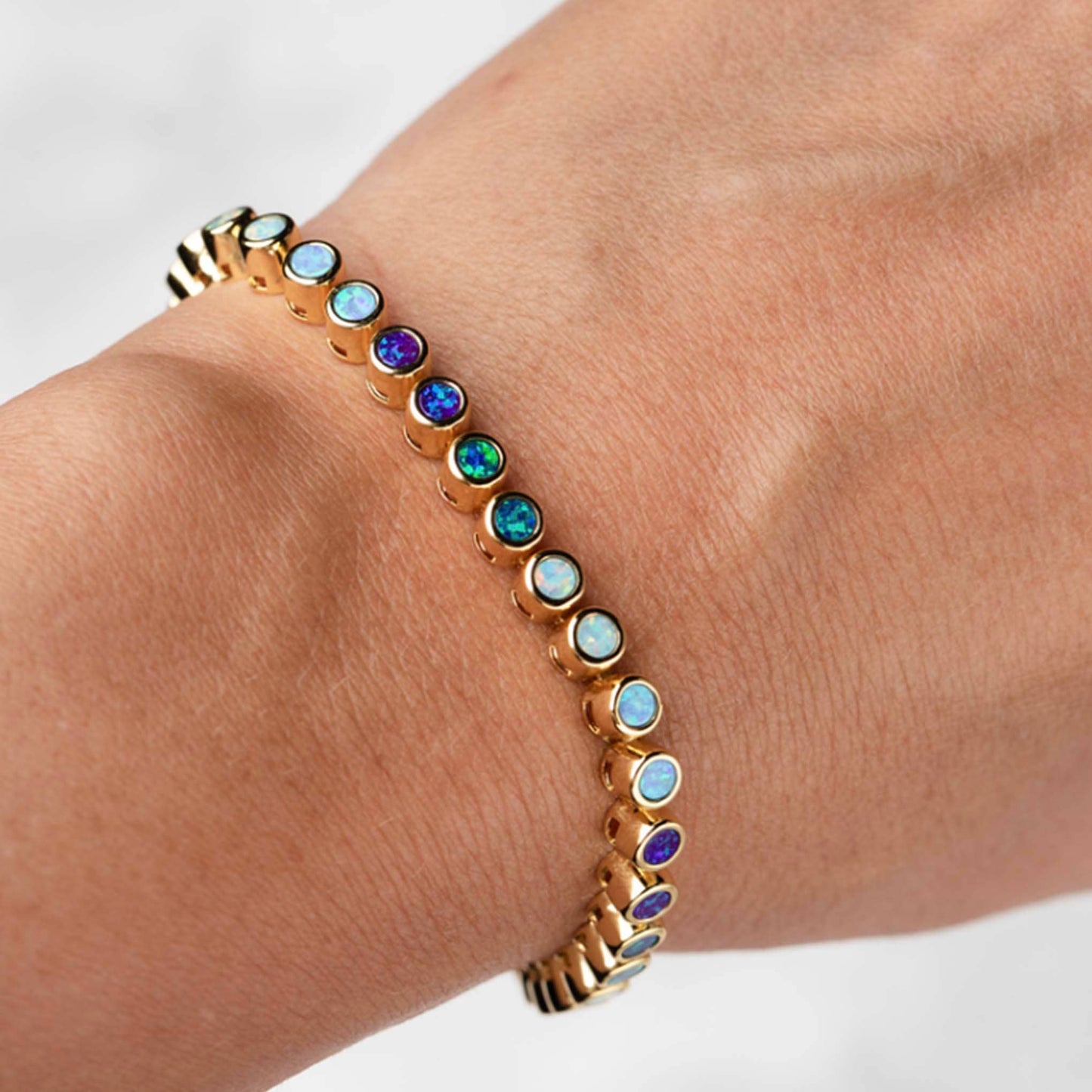 La Kaiser - Opal Ombre Tennis Bracelet