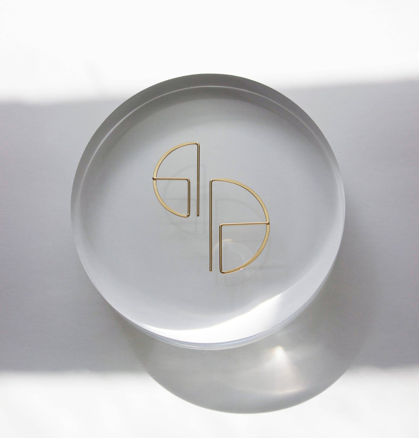 L.Greenwalt Jewelry - Large Round Profile Earrings: 14K Gold Fill