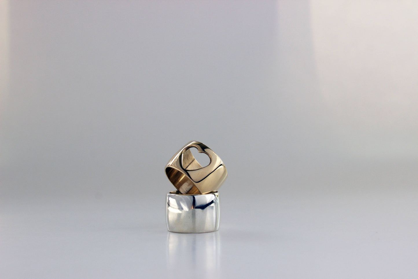 L.Greenwalt Jewelry - Heart Ring: Yellow Bronze / 6