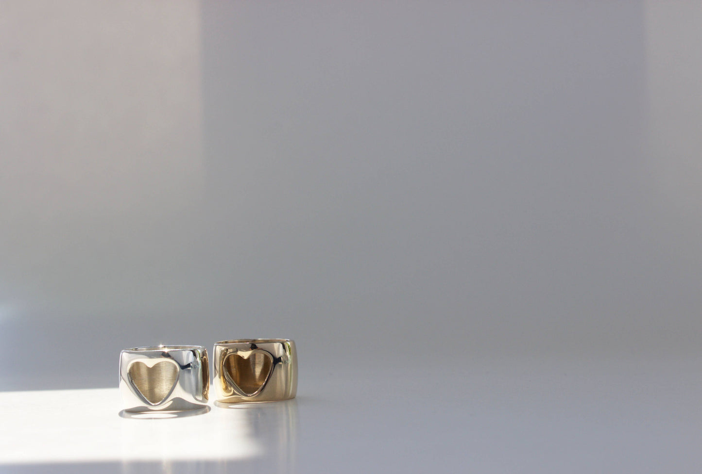 L.Greenwalt Jewelry - Heart Ring: Yellow Bronze / 6