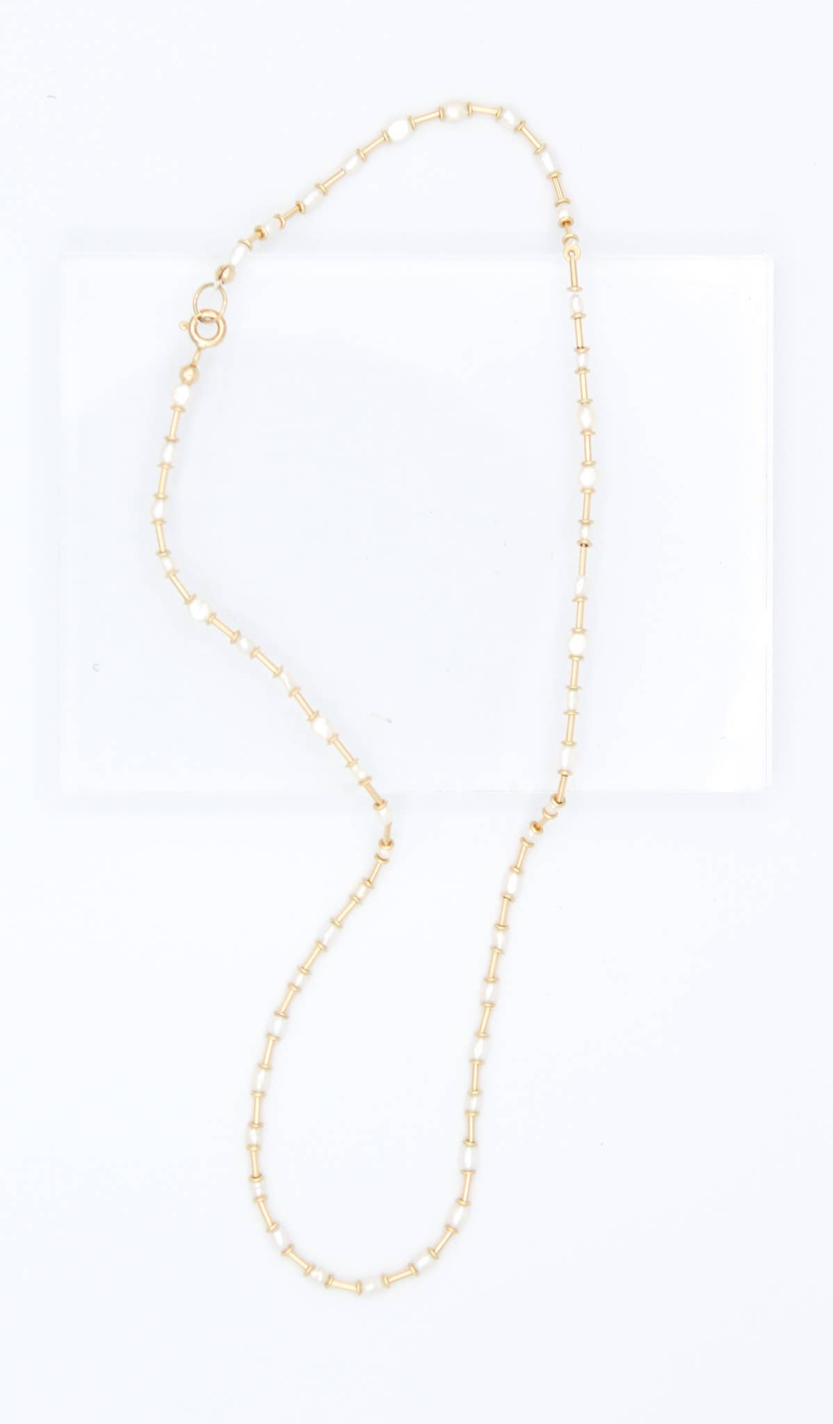 Gold Stitch Necklace