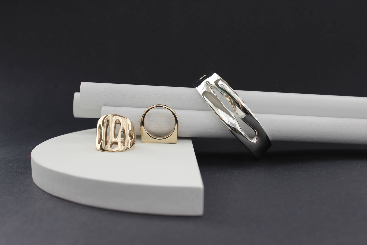 L.Greenwalt Jewelry - Unison Ring: Yellow Bronze / 9