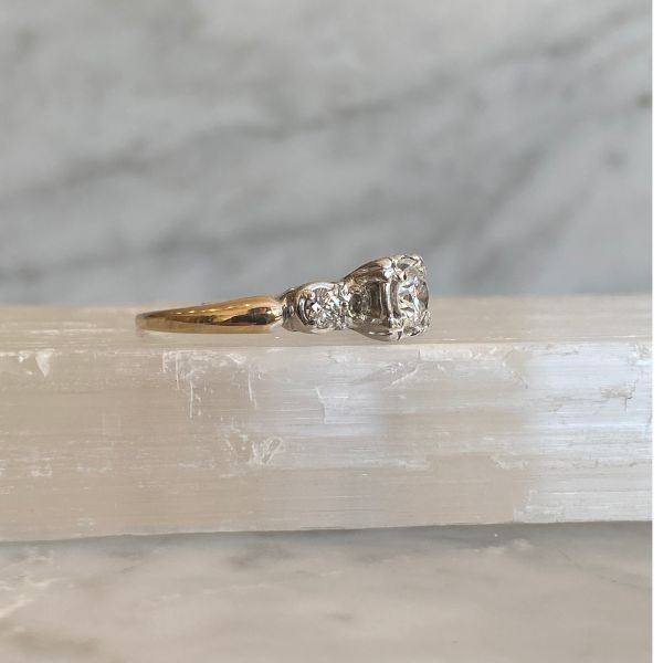 Vintage Three Diamond Ring