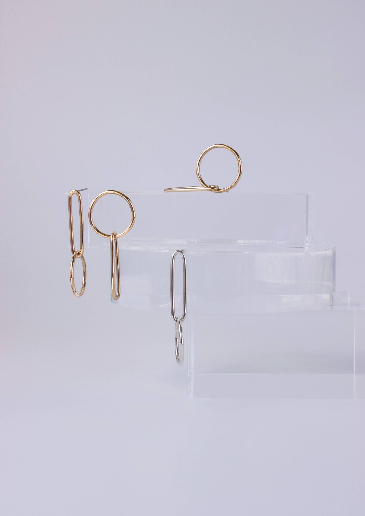 Circle Link Earrings