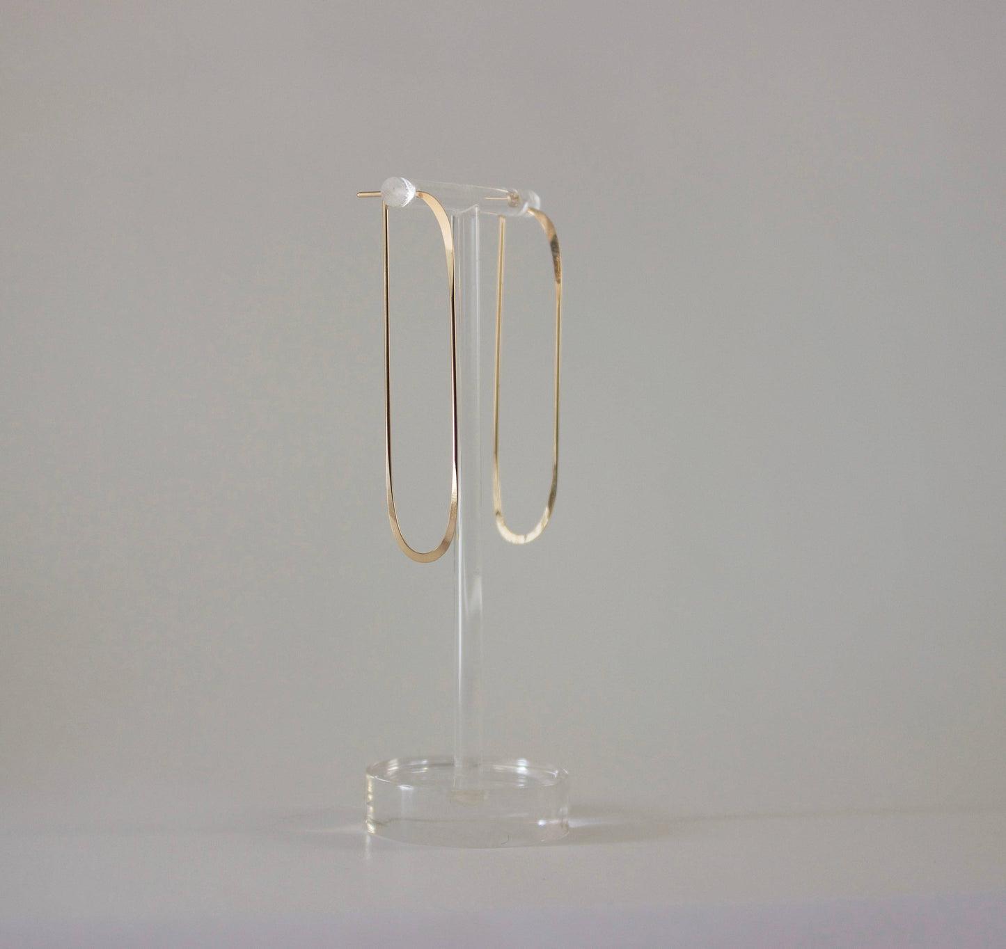 L.Greenwalt Jewelry - Long Oval Earrings: Sterling Silver
