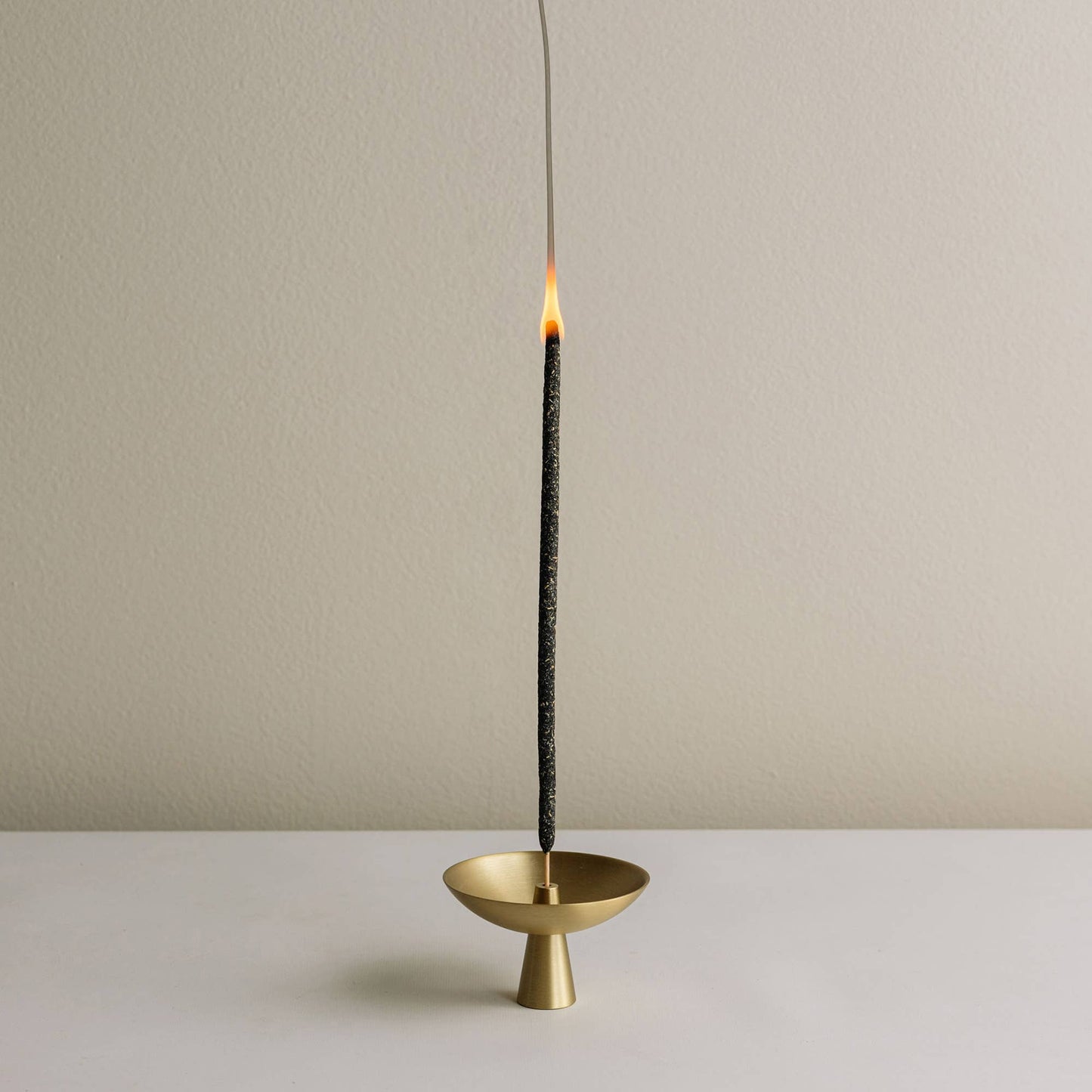 Cedar and Myrrh - Brass Incense Holder with Ash Catcher