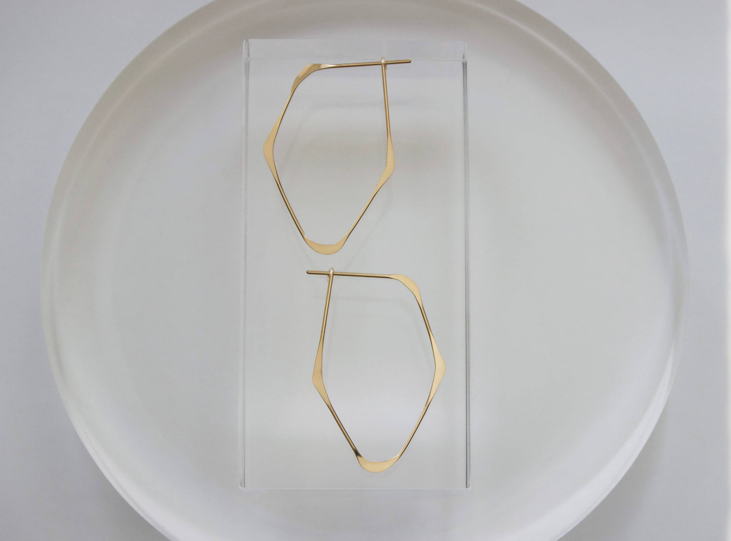 L.Greenwalt Jewelry - Facet Earrings: Sterling Silver