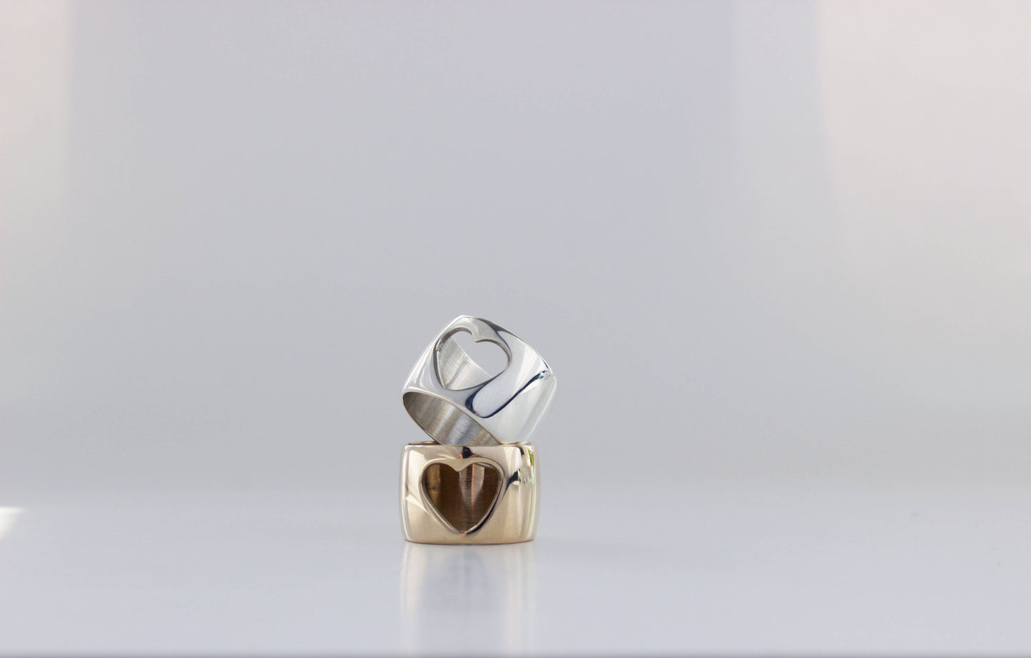 L.Greenwalt Jewelry - Heart Ring: Yellow Bronze / 6