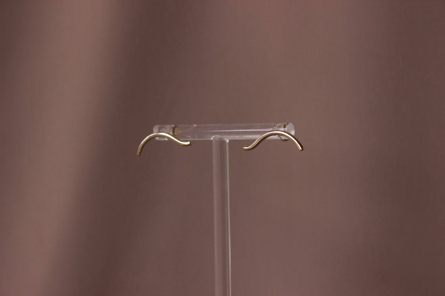 L.Greenwalt Jewelry - Curve Stud Earrings: 14K Gold Fill
