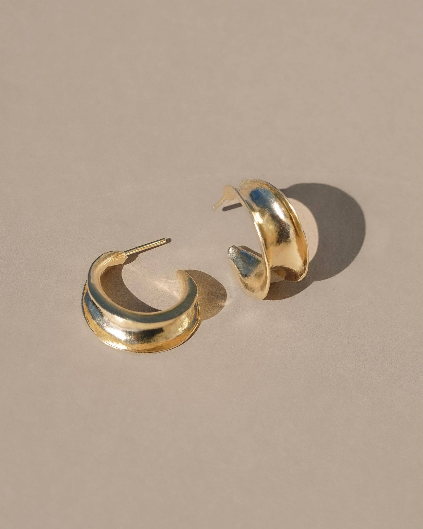 Mountainside Jewelry - Canyon Hoops: Gold Vermeil