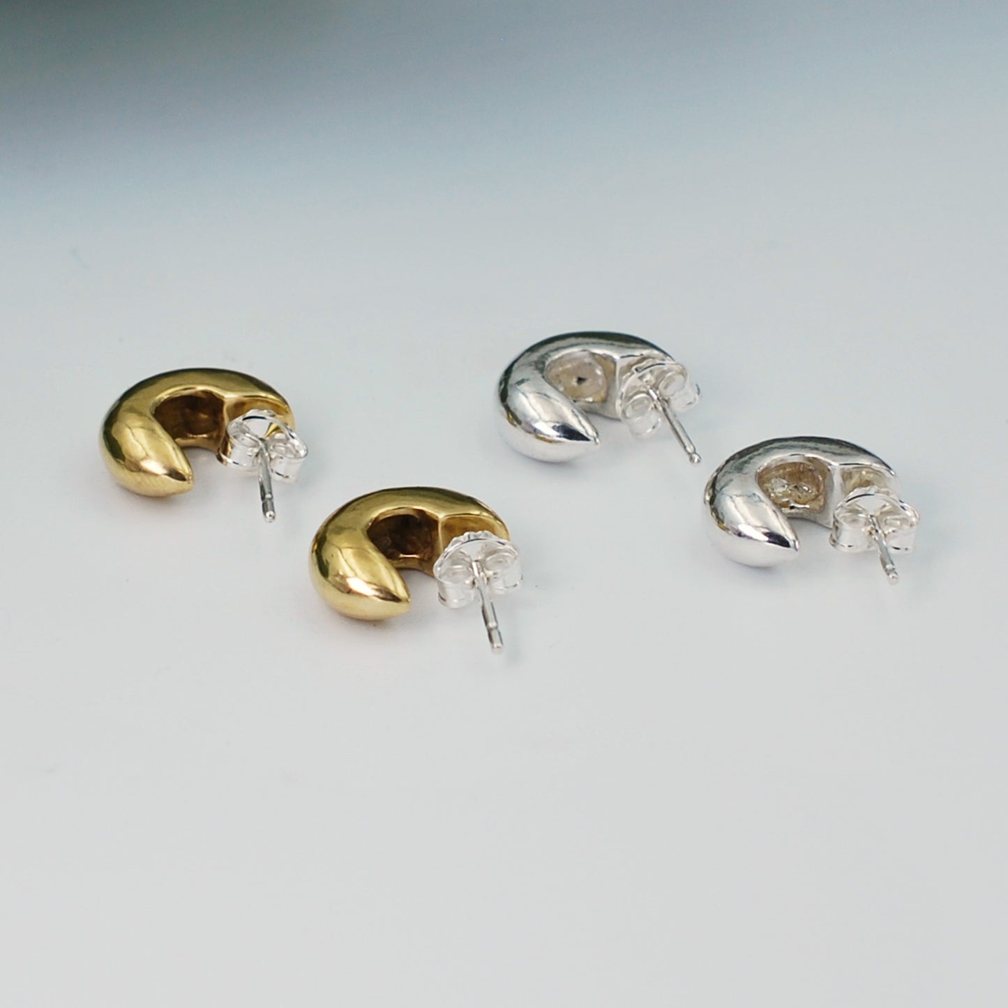 Chubby Hoop Studs