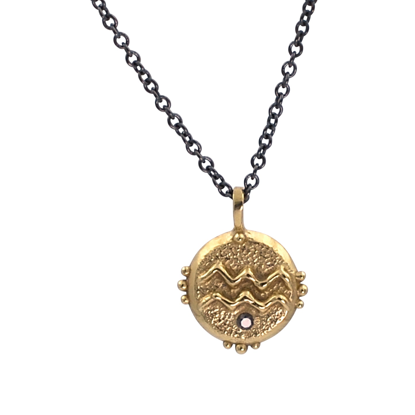 Zodiac Talisman Necklace - Brass