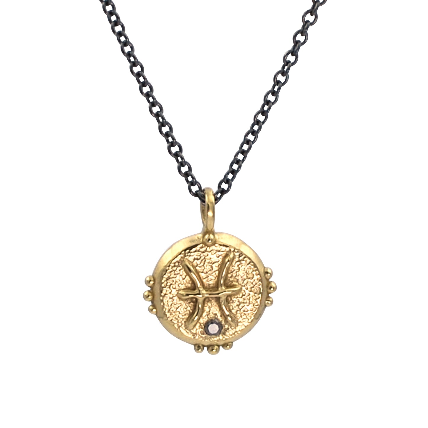 Zodiac Talisman Necklace - Brass