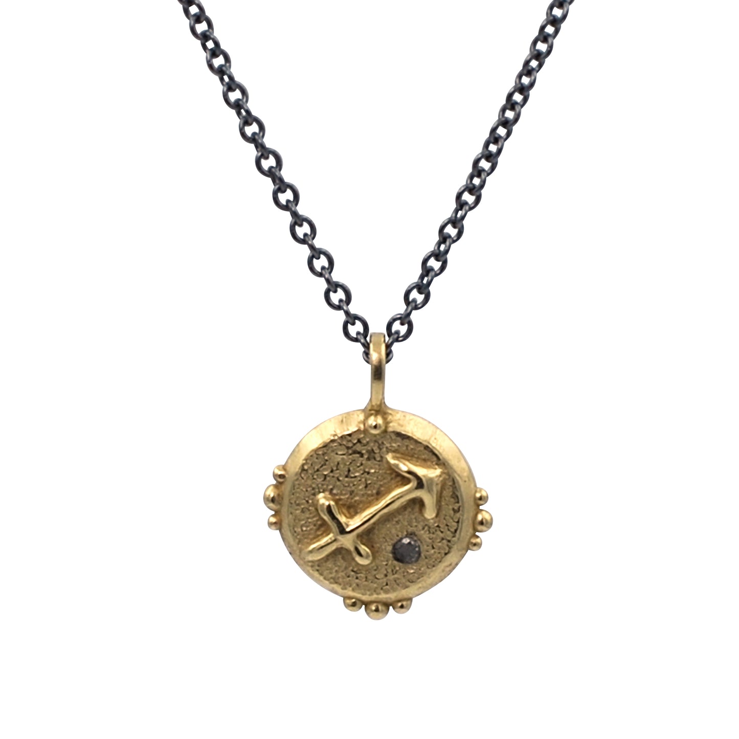 Zodiac Talisman Necklace - Brass