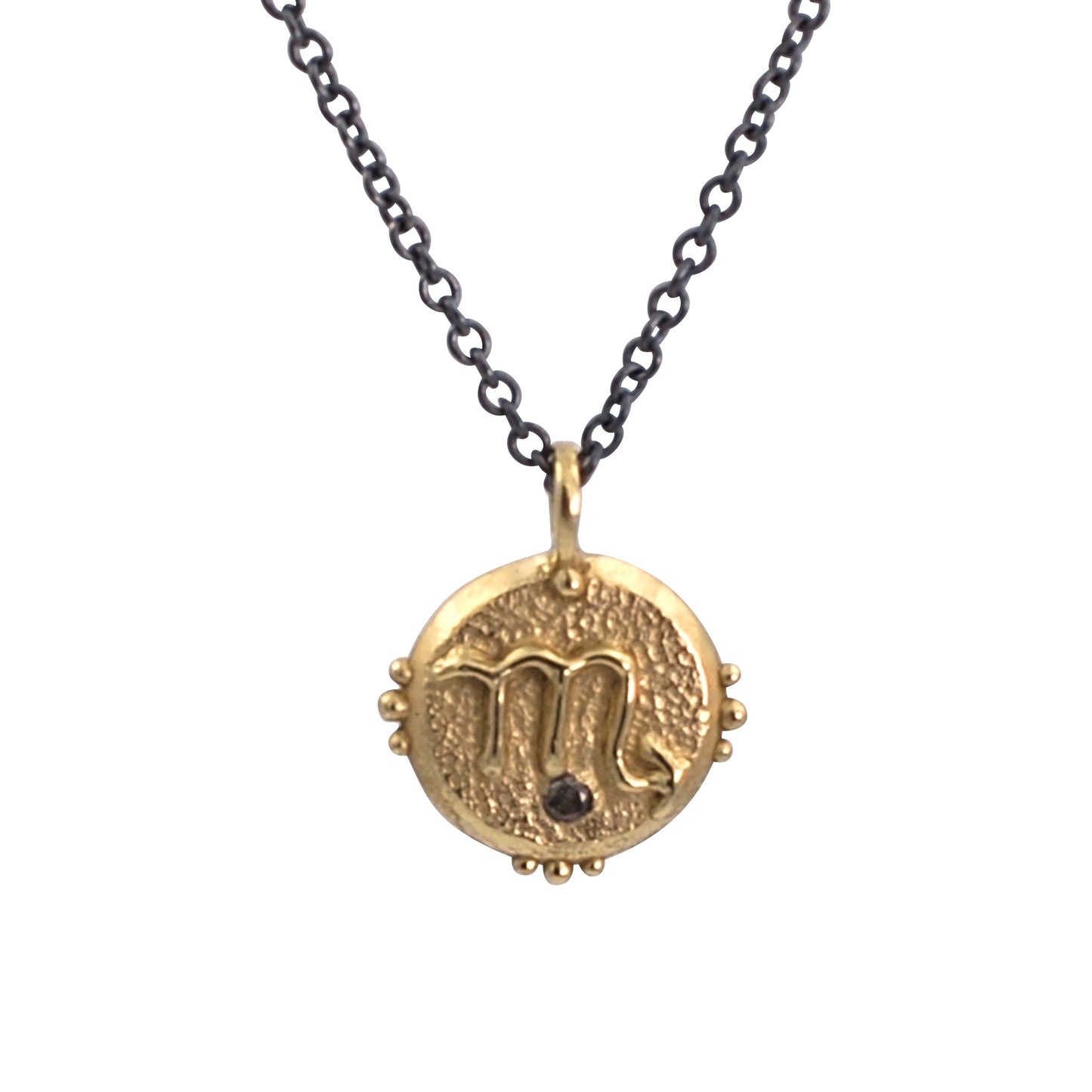 Zodiac Talisman Necklace - Brass