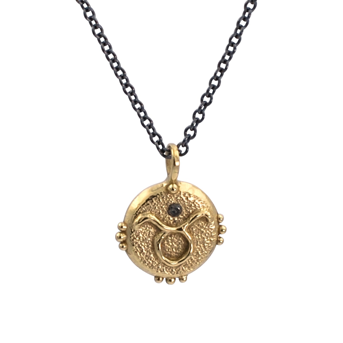 Zodiac Talisman Necklace - Brass