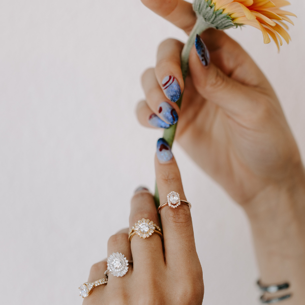 Celine Three Stone Ring