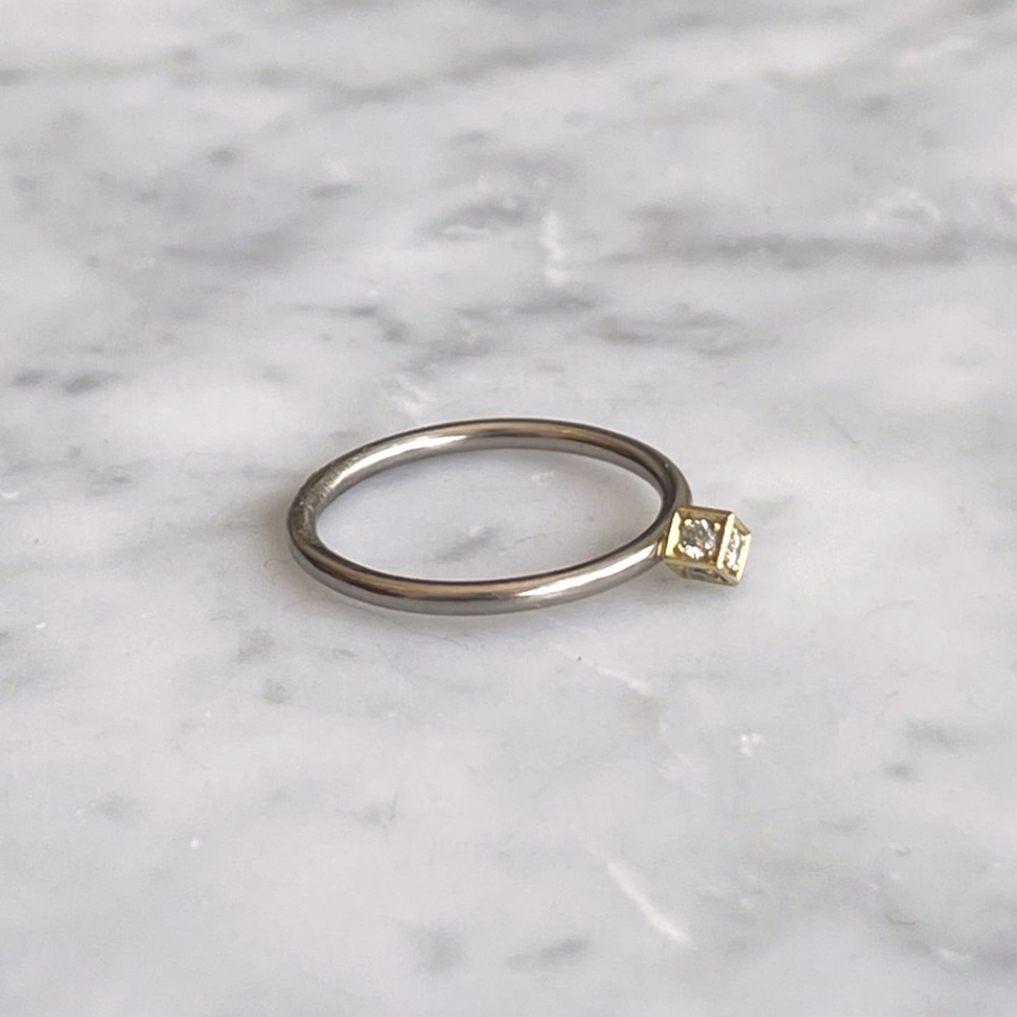 Diamond Cube Ring