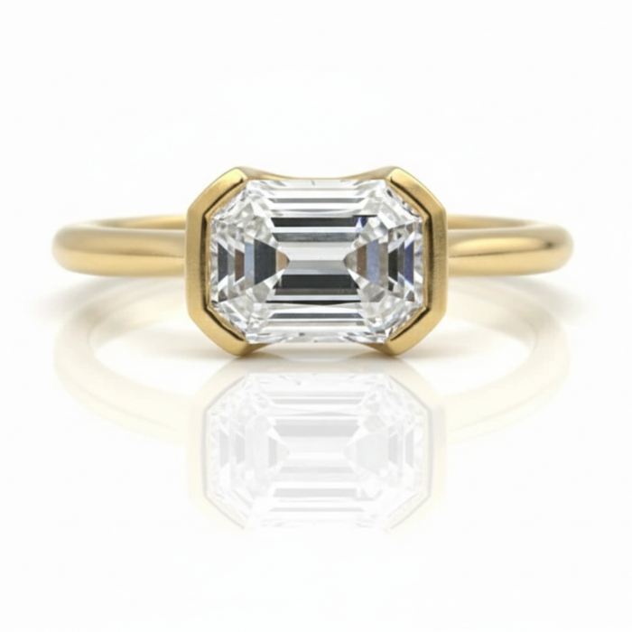 Emerald Cut Ashford Solitaire Ring