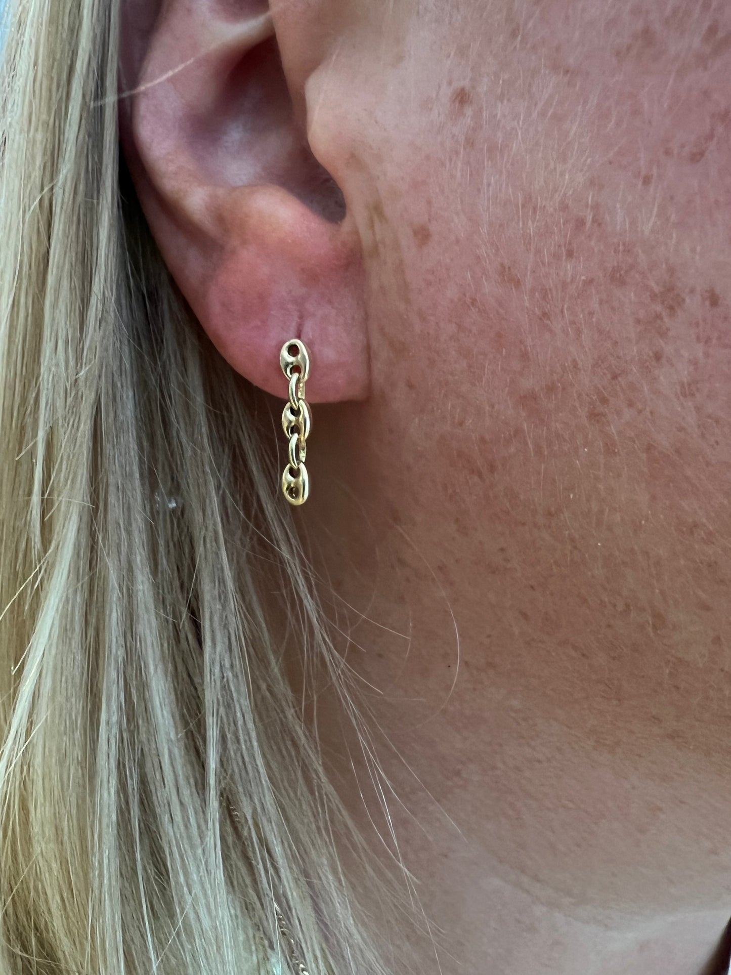 Puffed Mariner Trio Earring