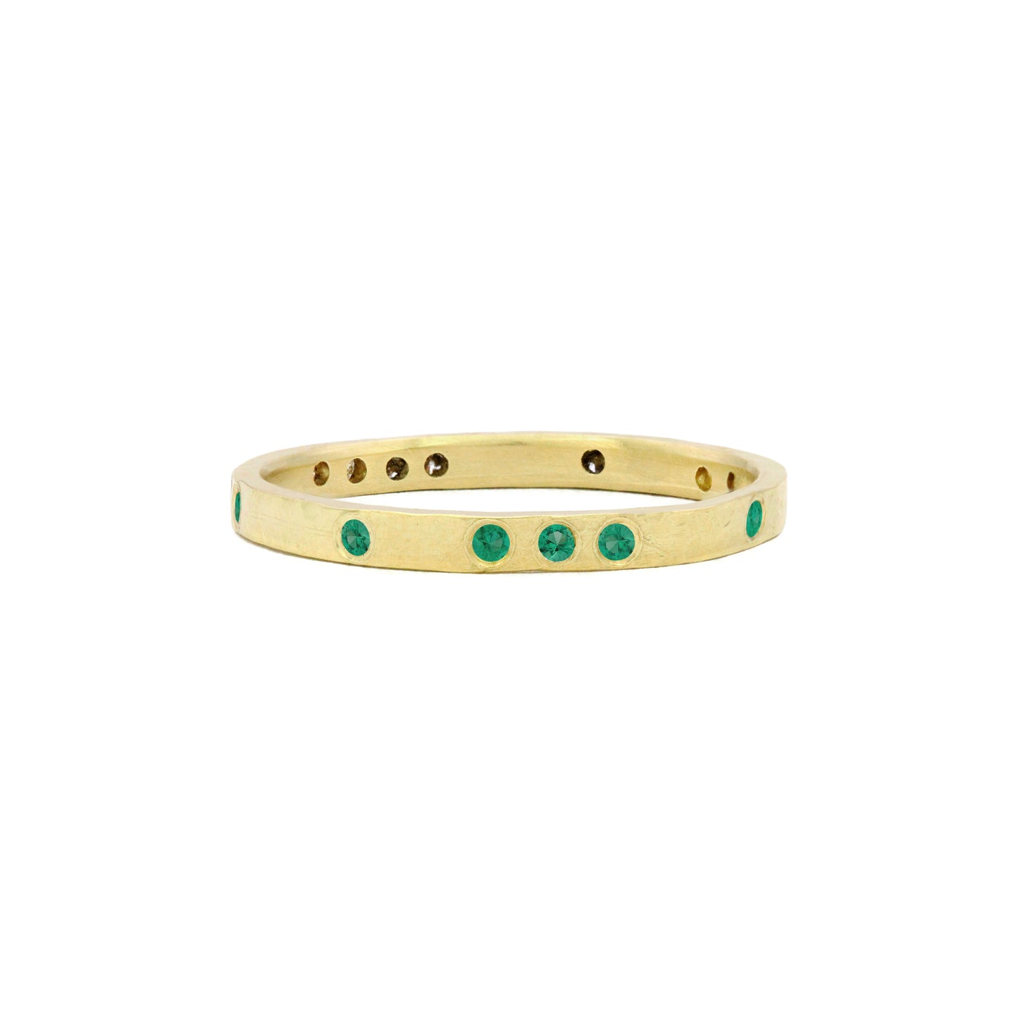 Scattered Emerald Ring