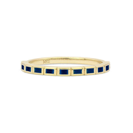 Sapphire Baguette Stacking Ring