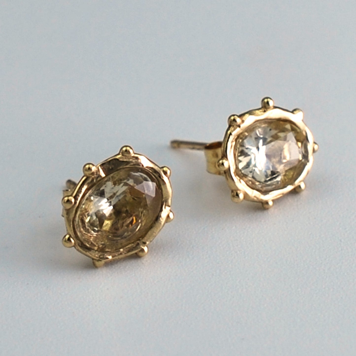 Sun Stone Dotted Studs