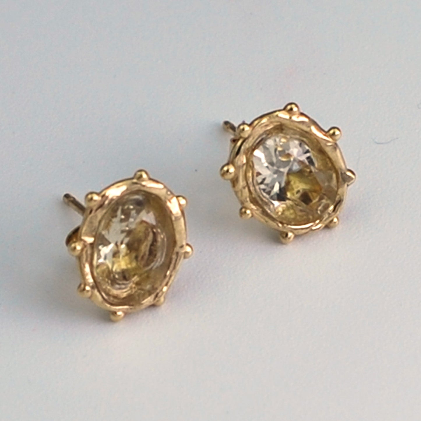 Sun Stone Dotted Studs