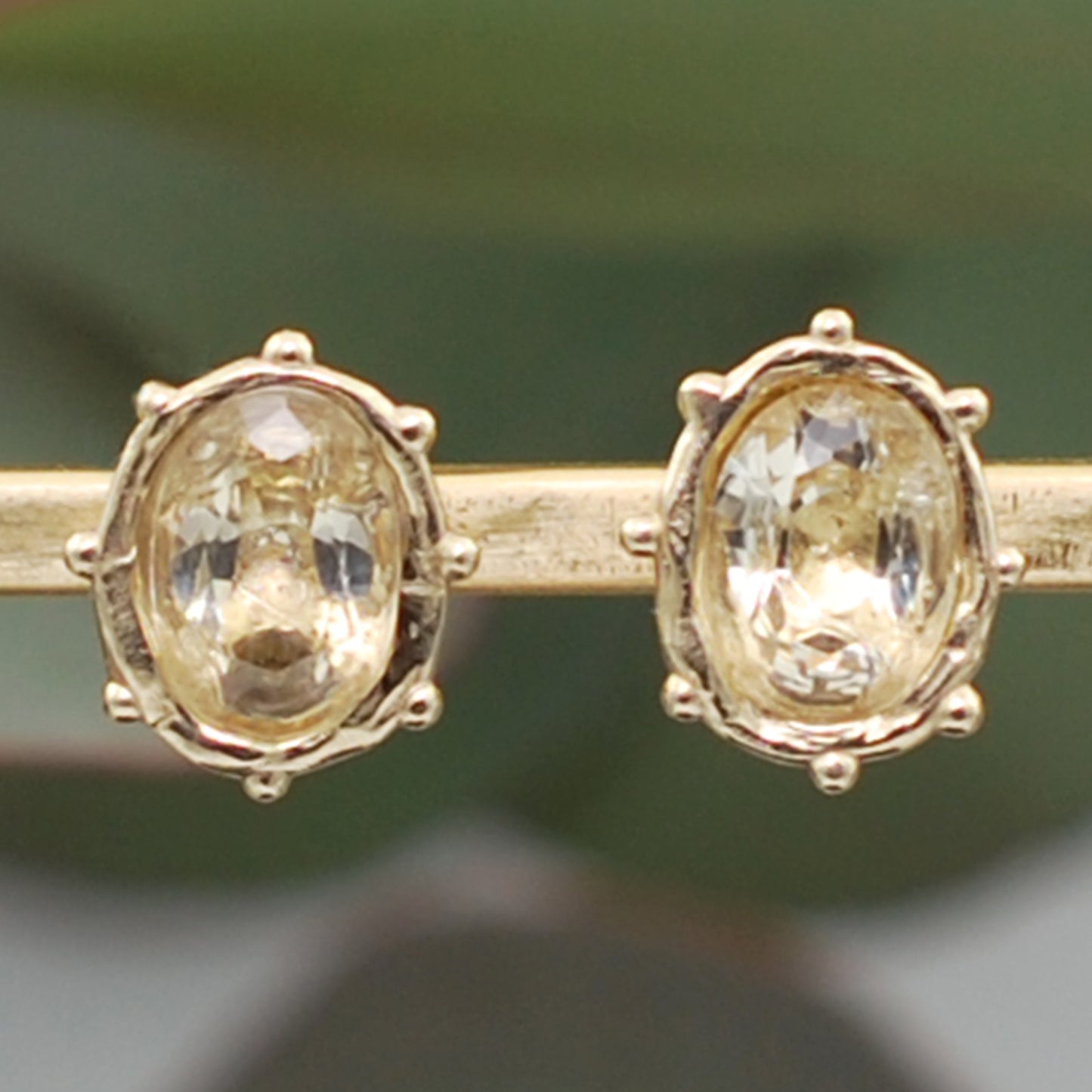 Sun Stone Dotted Studs