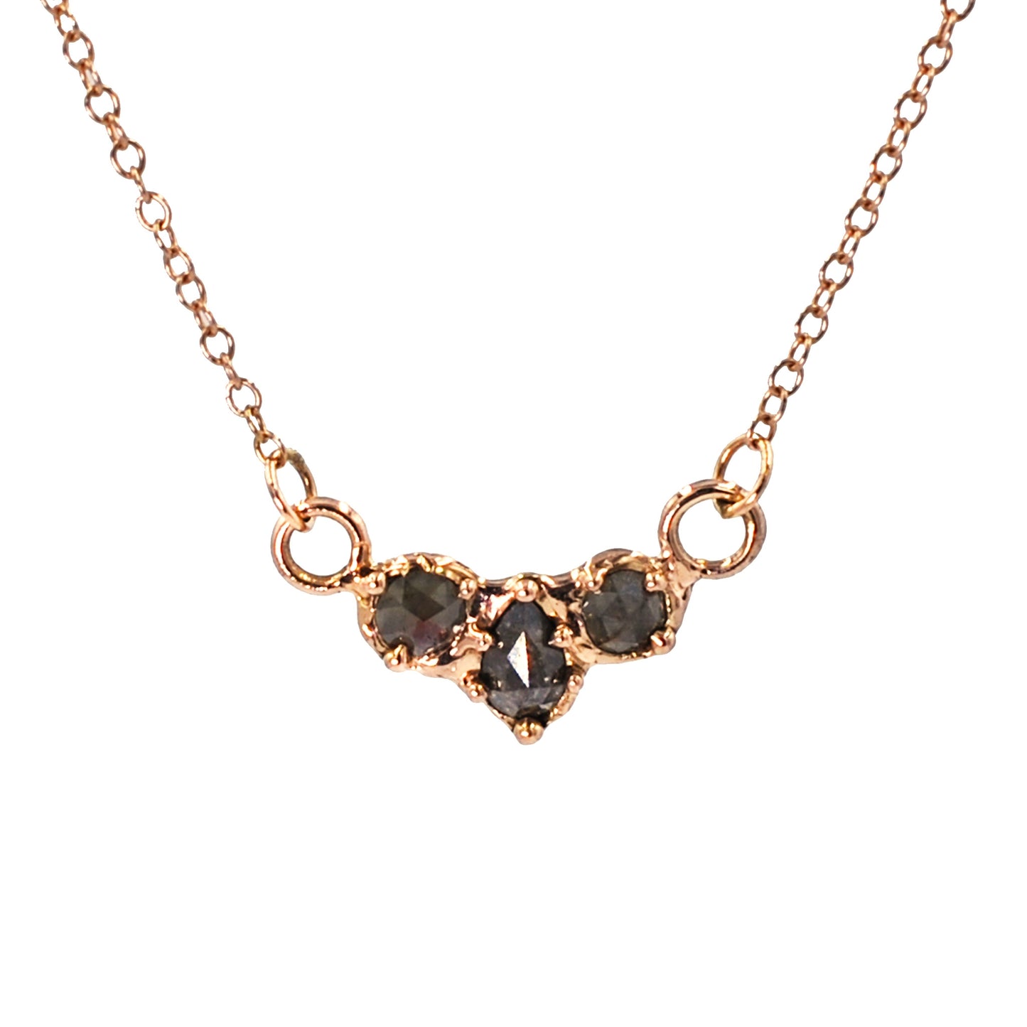 Rustic Diamond Collage Necklace