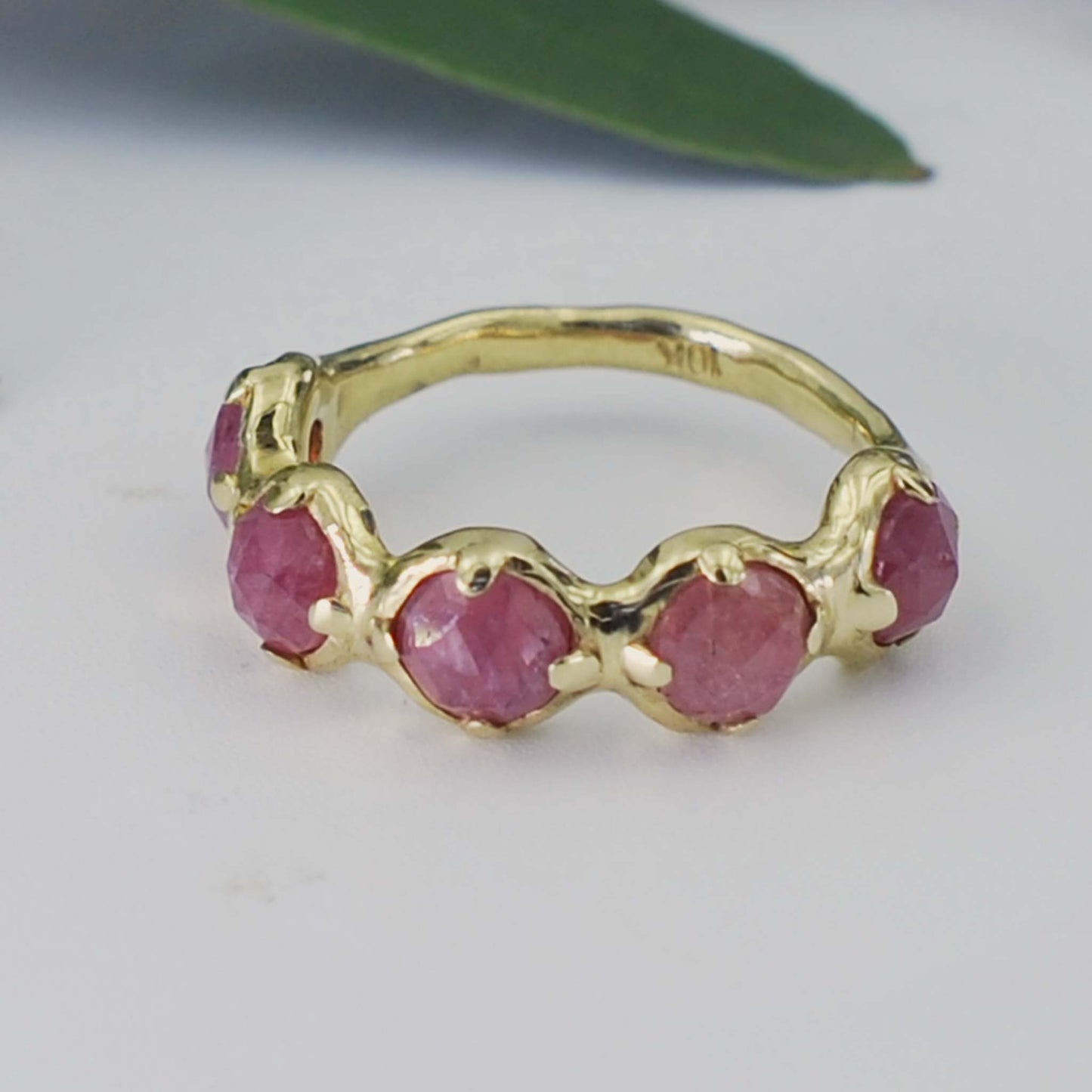 IV Organic Pink Sapphire Band
