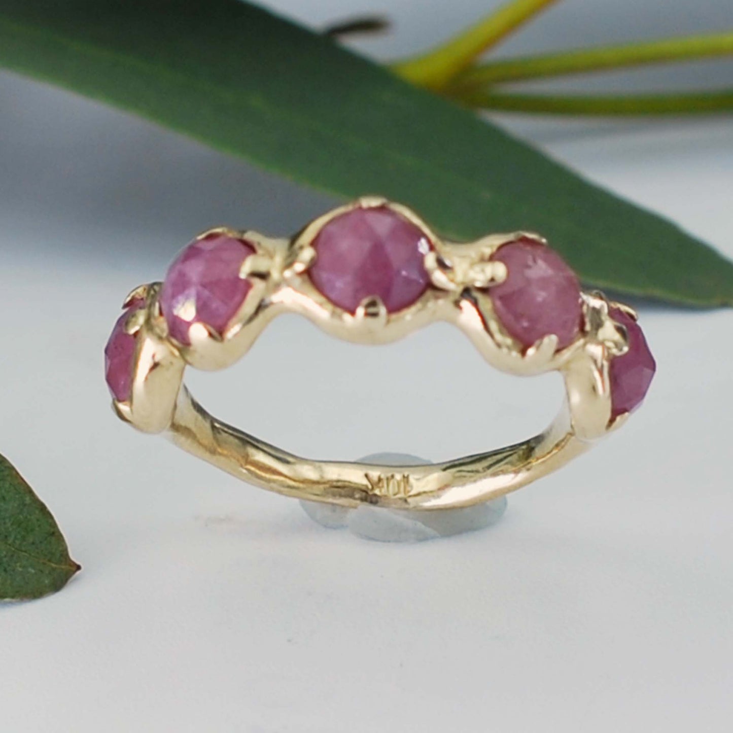 IV Organic Pink Sapphire Band