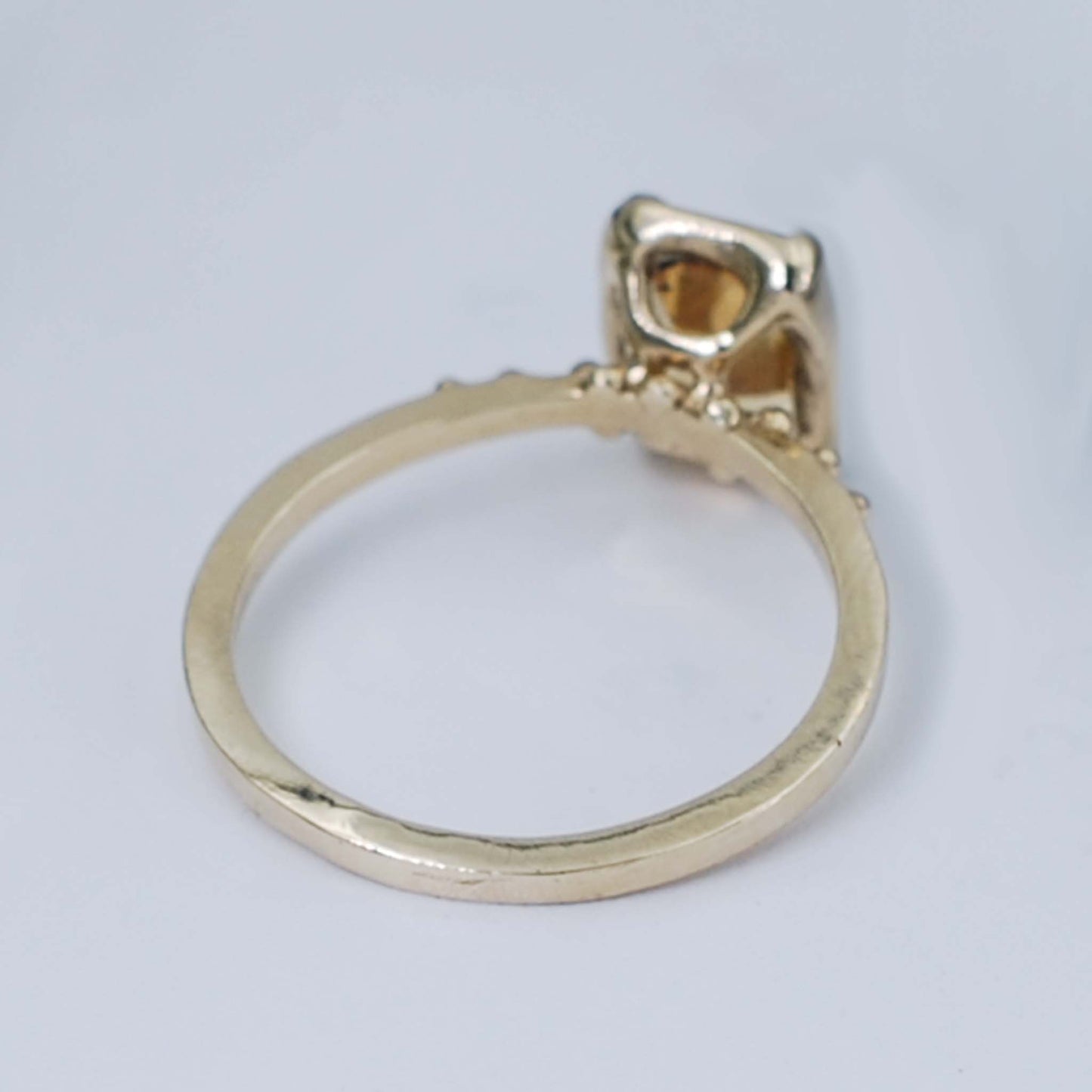Citrine Solitaire Cocktail Ring