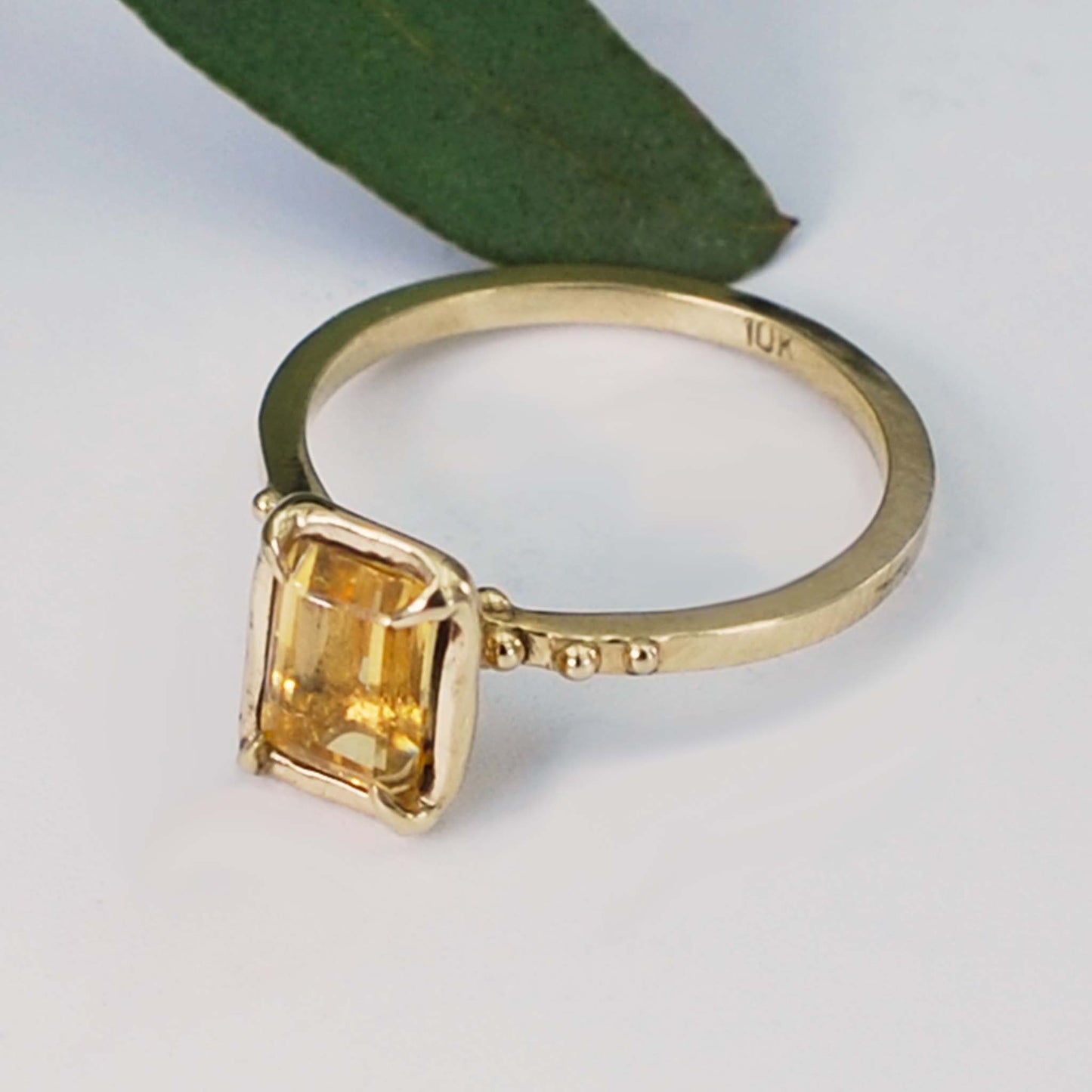 Citrine Solitaire Cocktail Ring