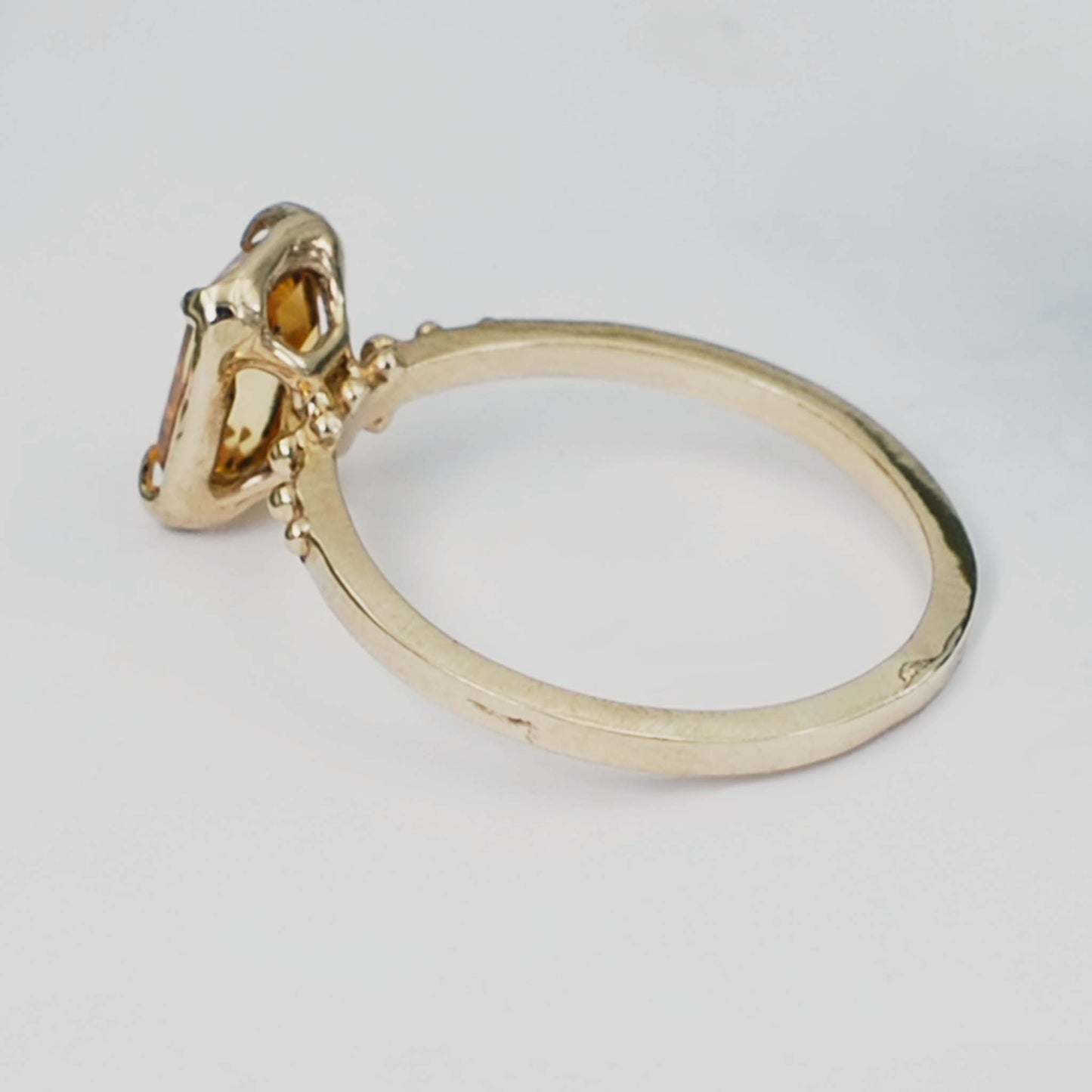 Citrine Solitaire Cocktail Ring