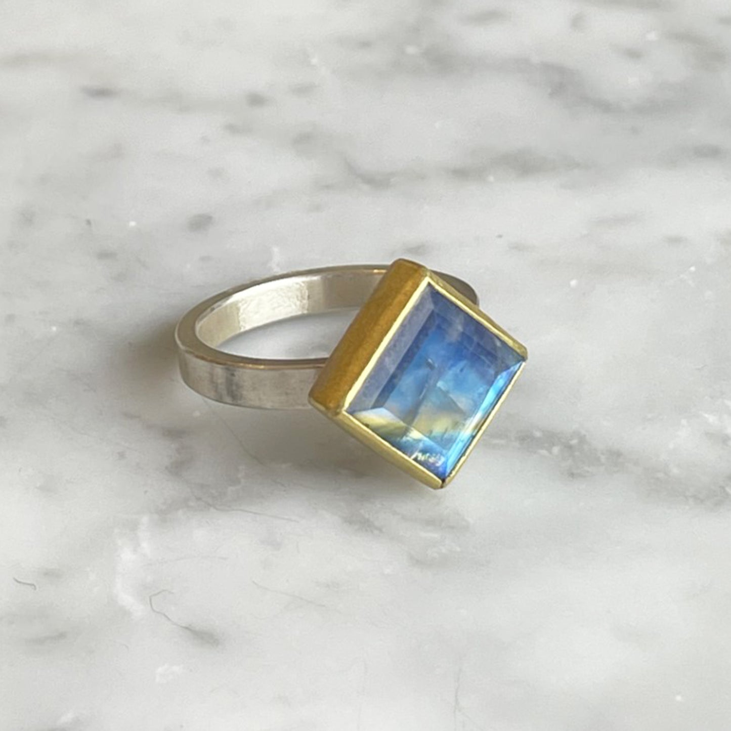 Moonstone Square Ring