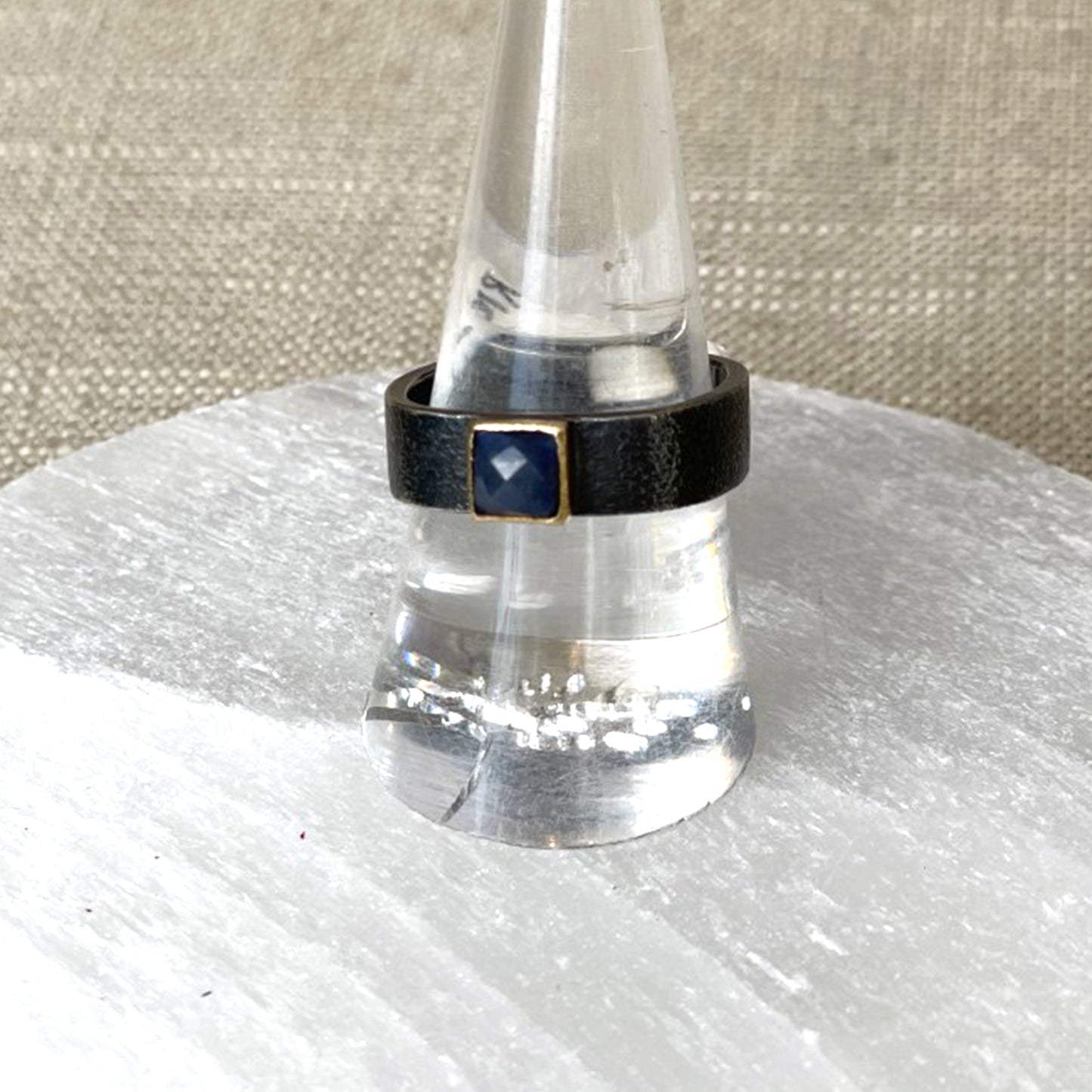 Ring with Rose Cut Sapphire
