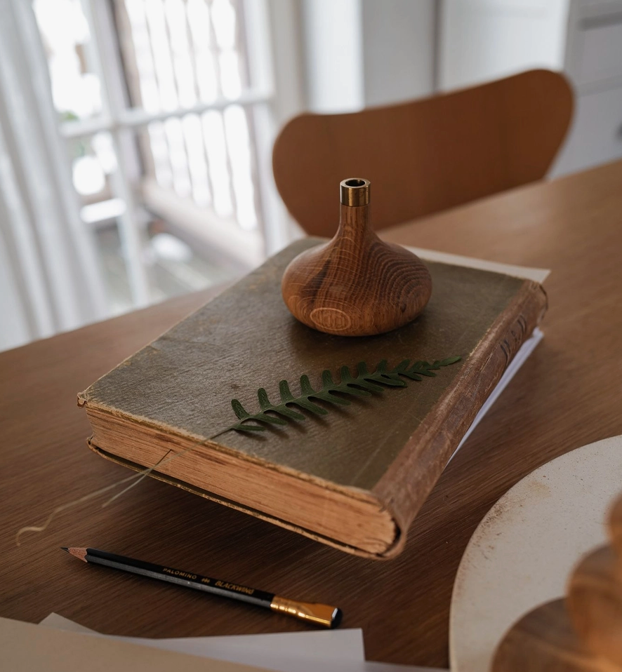 Oak Candle Holder