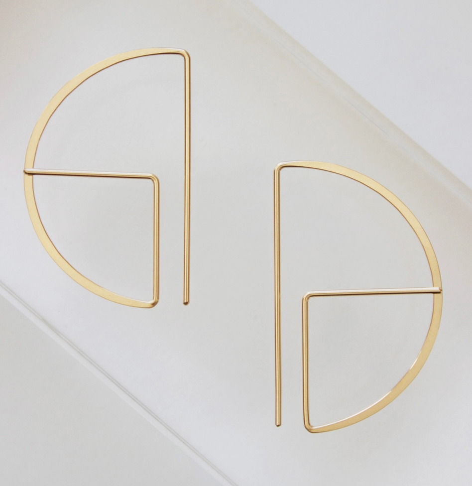 Round Profile Earrings
