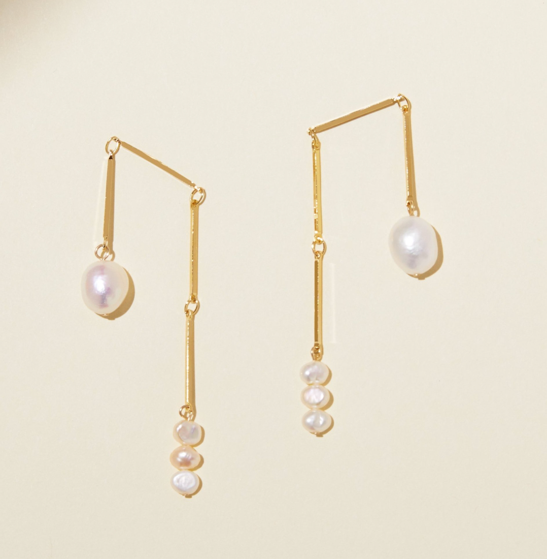 Toni Earrings - Pearl