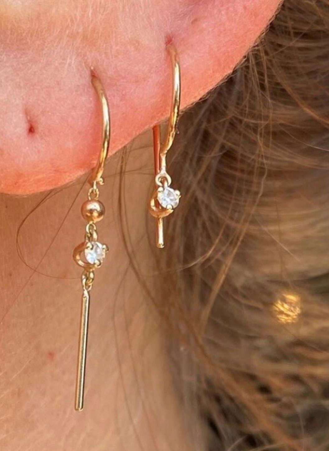 Diamond Huggie Earring