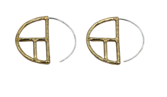 Golden Ratio "Fil" Hoops - Large Brass