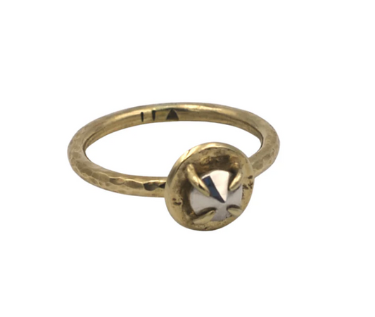 Mixed Metal Gem Ring