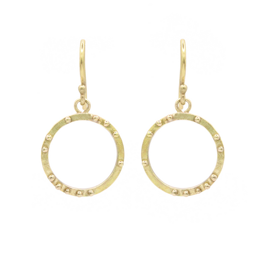 Scattered Dot Drop Earrings