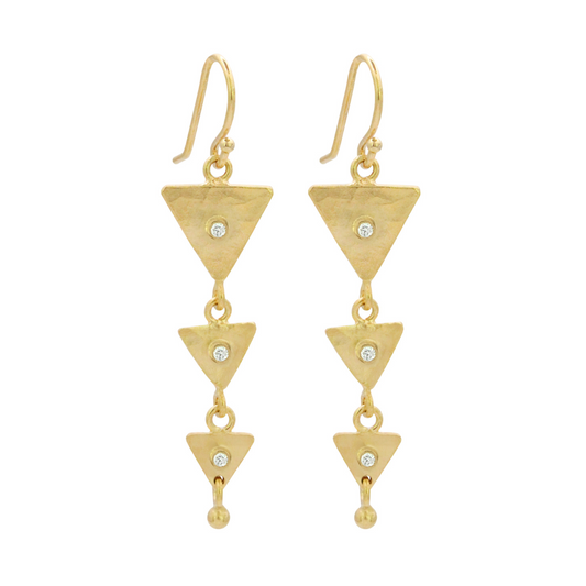 Tapered Triangle Earrings