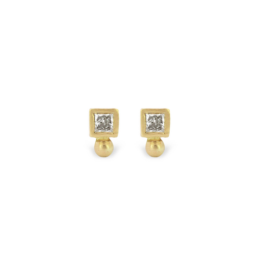 Square Dot Stud Earrings