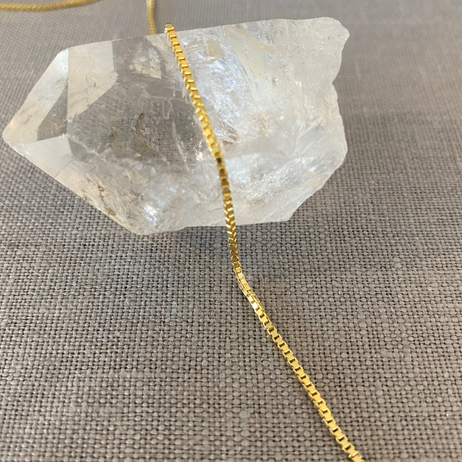 3mm Box Chain 14K Yellow Gold