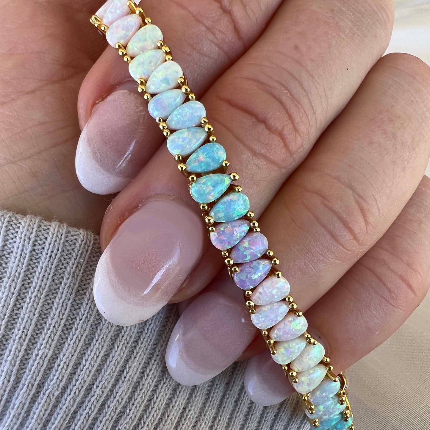 La Kaiser - Dancing Opal Dreams Tennis Bracelet: 6''