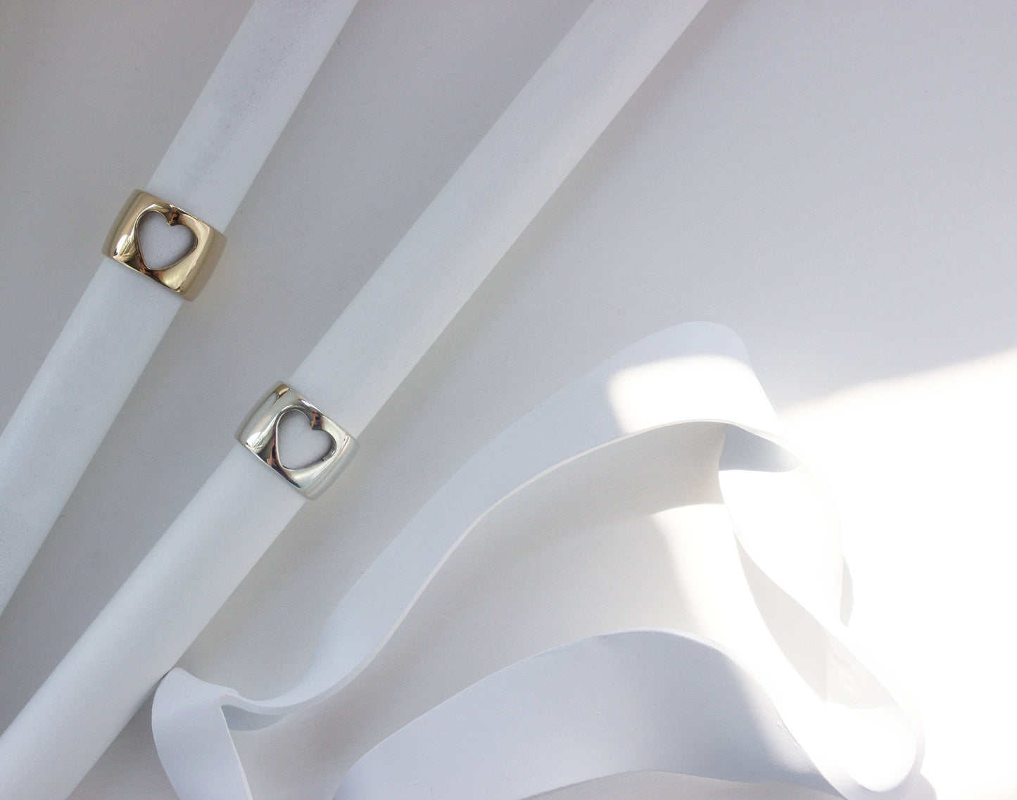 L.Greenwalt Jewelry - Heart Ring: Yellow Bronze / 6