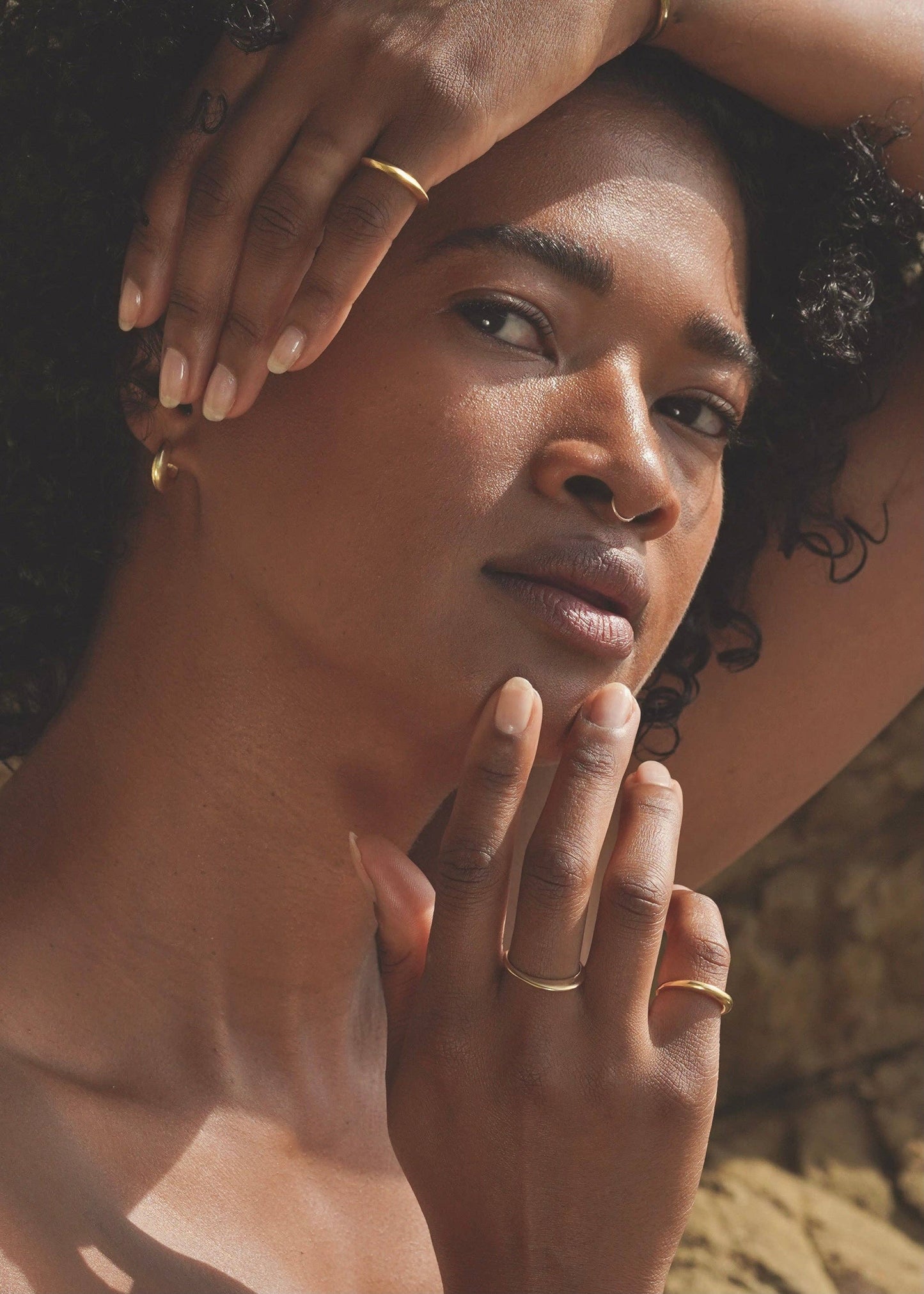 Mountainside Jewelry - Flume Earrings: Gold Vermeil